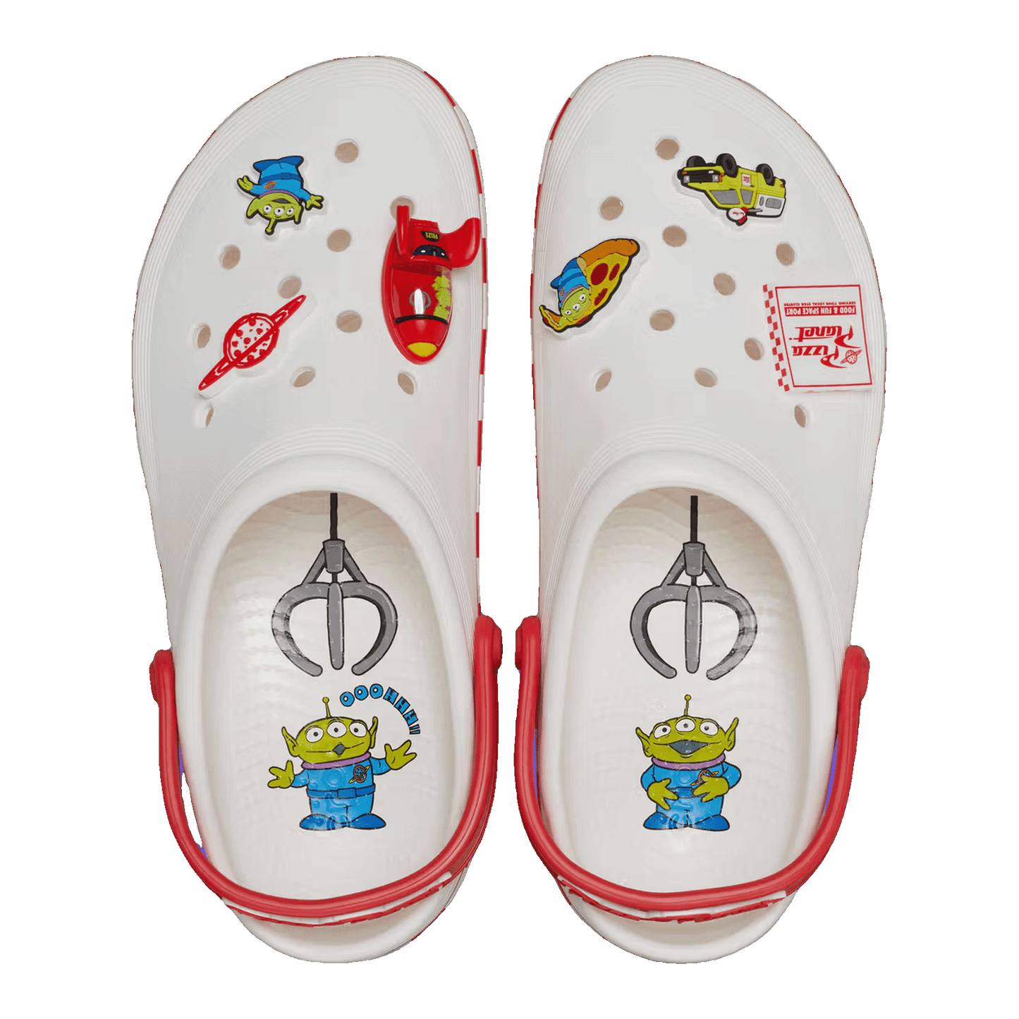 Crocs Off Court Clog Toy Story Pizza Planet Oben
