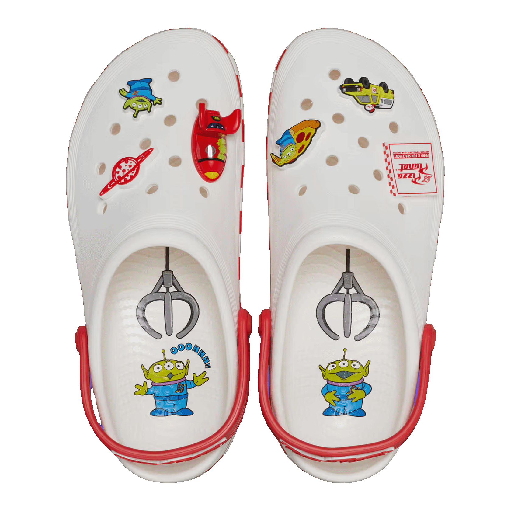 Crocs Off Court Clog Toy Story Pizza Planet Oben