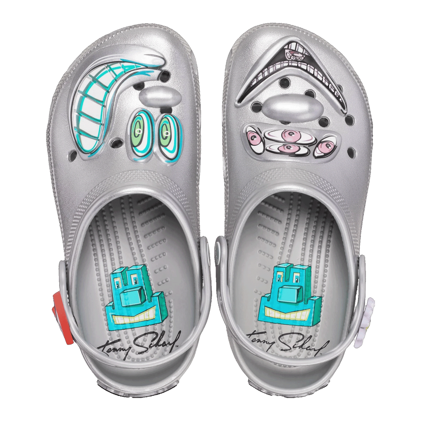 Crocs x Kenny Scharf Classic Clog Silver Oben