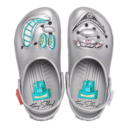 Crocs x Kenny Scharf Classic Clog Silver Oben
