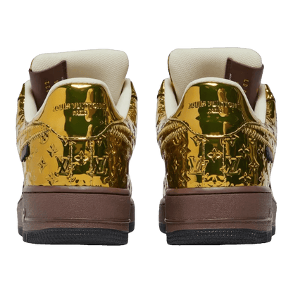 Louis Vuitton Nike Air Force 1 Low By Virgil Abloh Metallic Gold