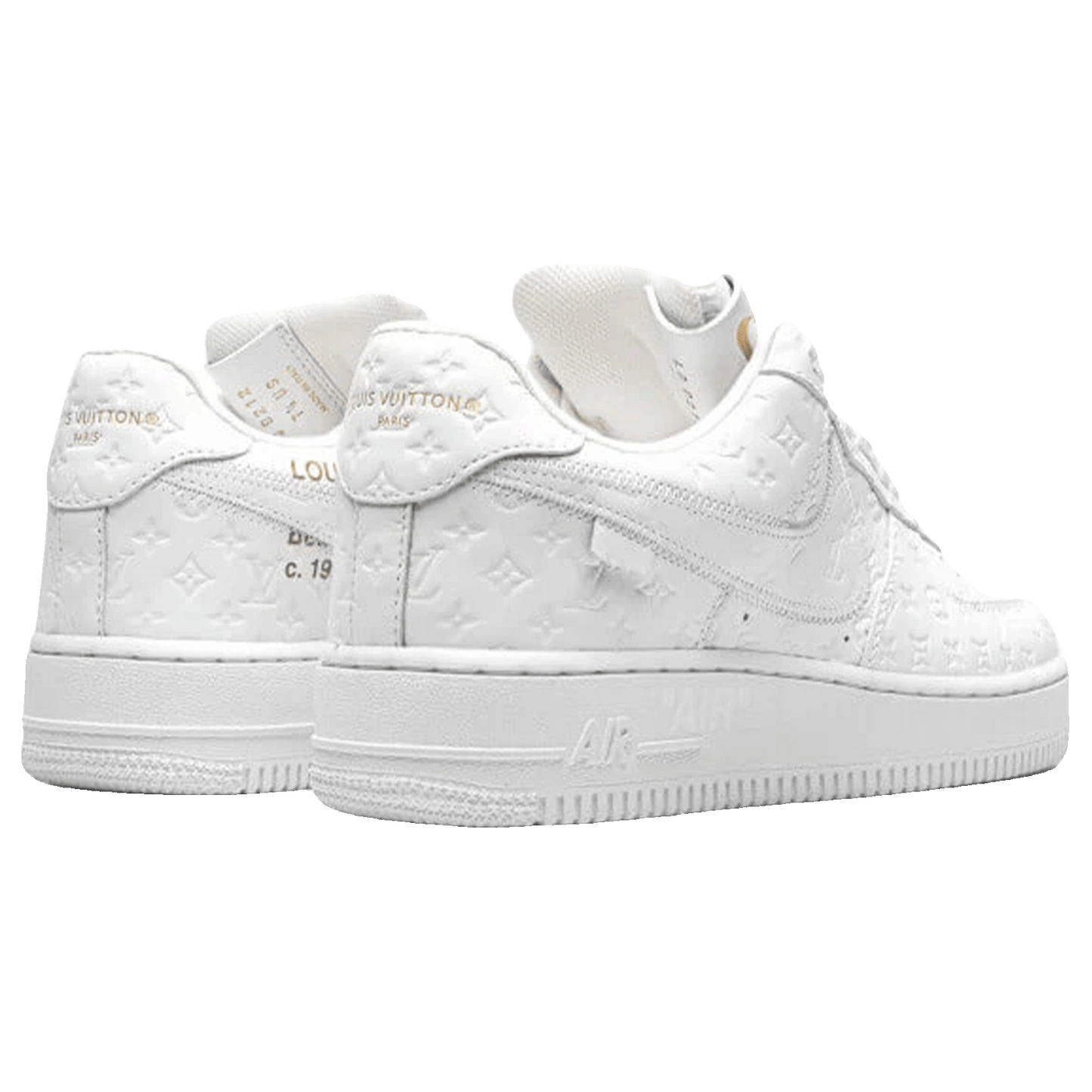 Louis Vuitton Nike Air Force 1 Low By Virgil Abloh White Back