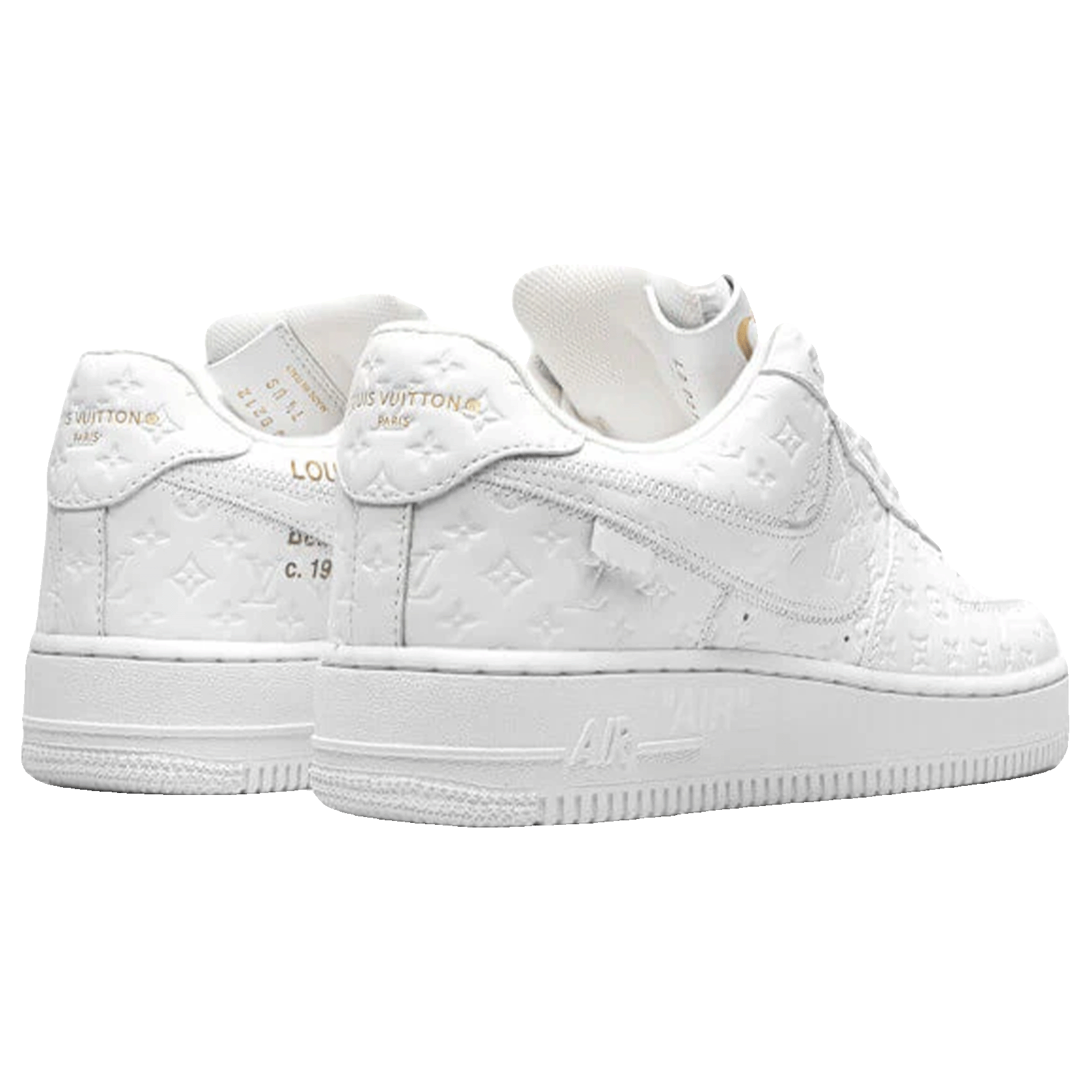 Louis Vuitton Nike Air Force 1 Low By Virgil Abloh White Back