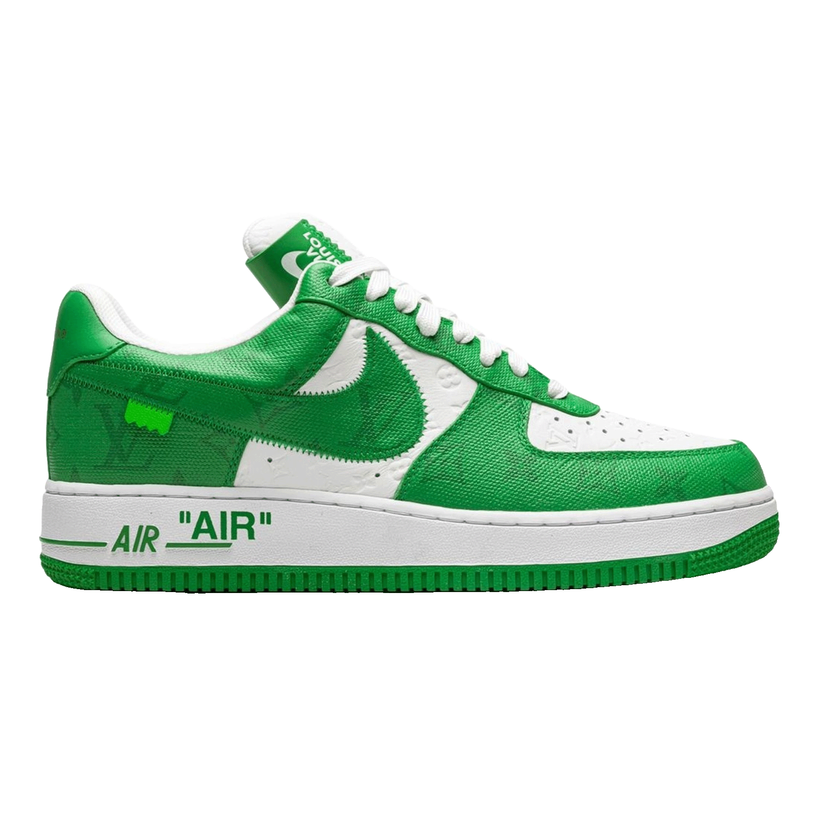 Louis Vuitton Nike Air Force 1 Low By Virgil Abloh White Green