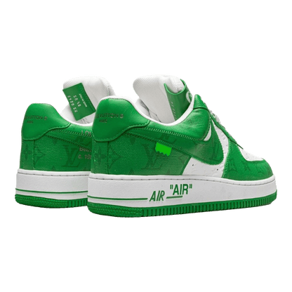 Louis Vuitton Nike Air Force 1 Low By Virgil Abloh White Green Oben