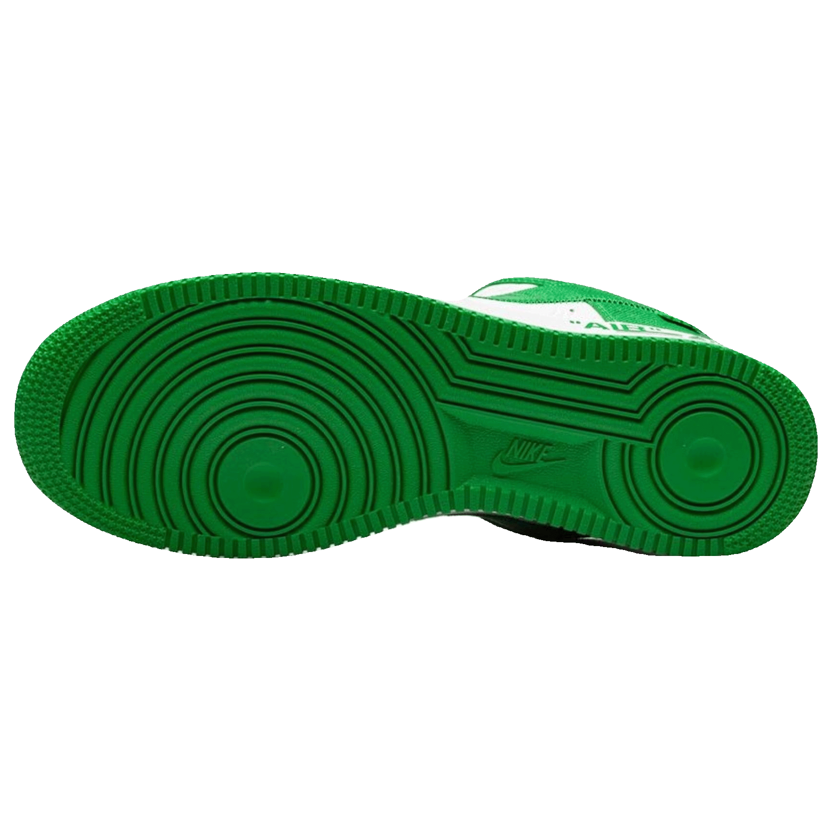 Louis Vuitton Nike Air Force 1 Low By Virgil Abloh White Green Sohle