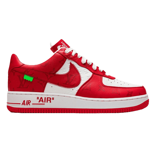 Louis Vuitton Nike Air Force 1 Low By Virgil Abloh White Red