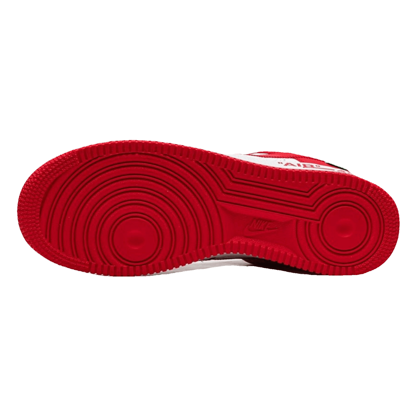 Louis Vuitton Nike Air Force 1 Low By Virgil Abloh White Red Sohle