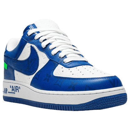 Louis Vuitton Nike Air Force 1 Low By Virgil Abloh White Royal Side