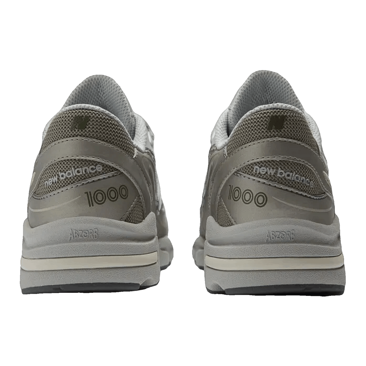 New Balance 1000 Arid Stone Light Silver Metallic (GS) Back GC1000NK