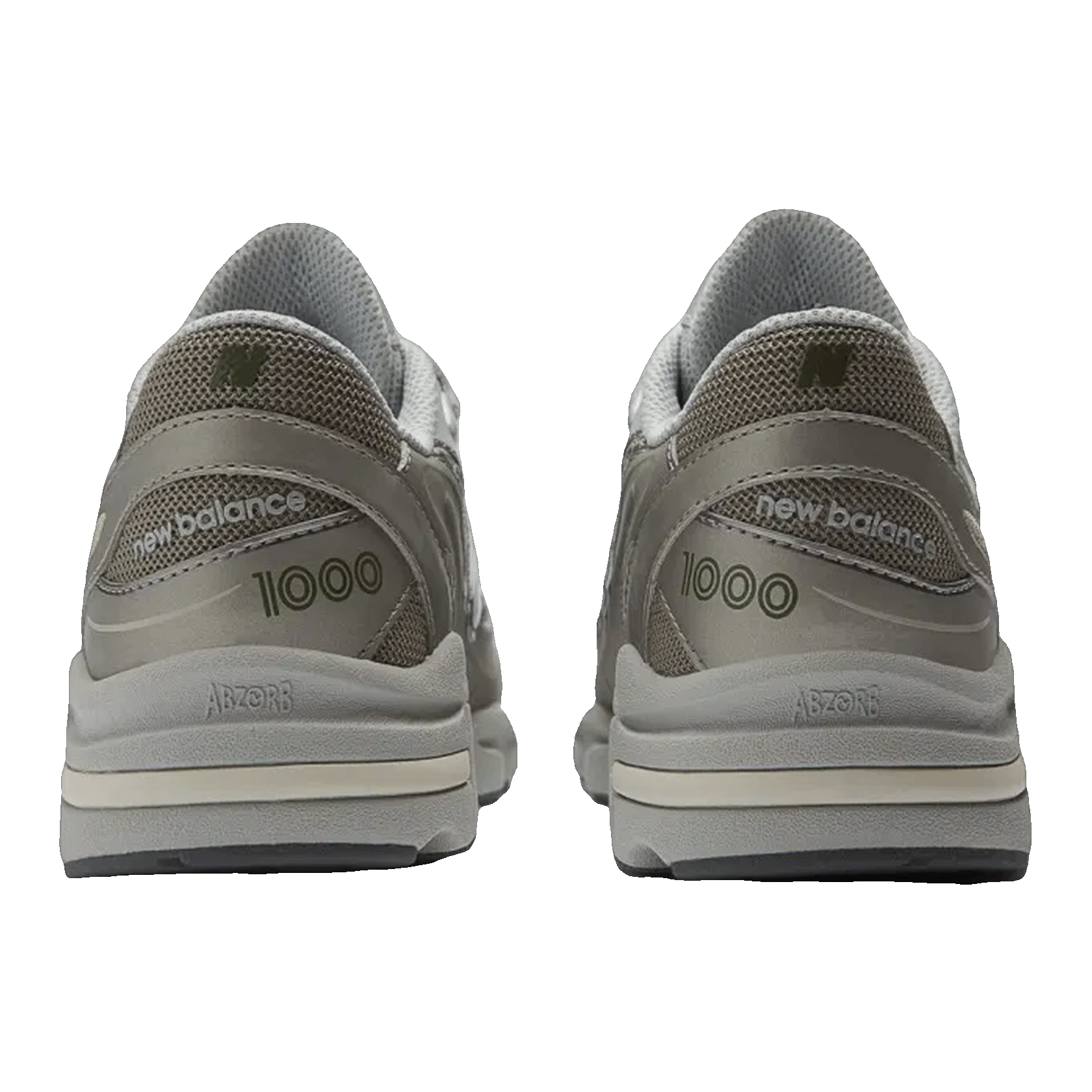 New Balance 1000 Arid Stone Light Silver Metallic (GS) Back GC1000NK