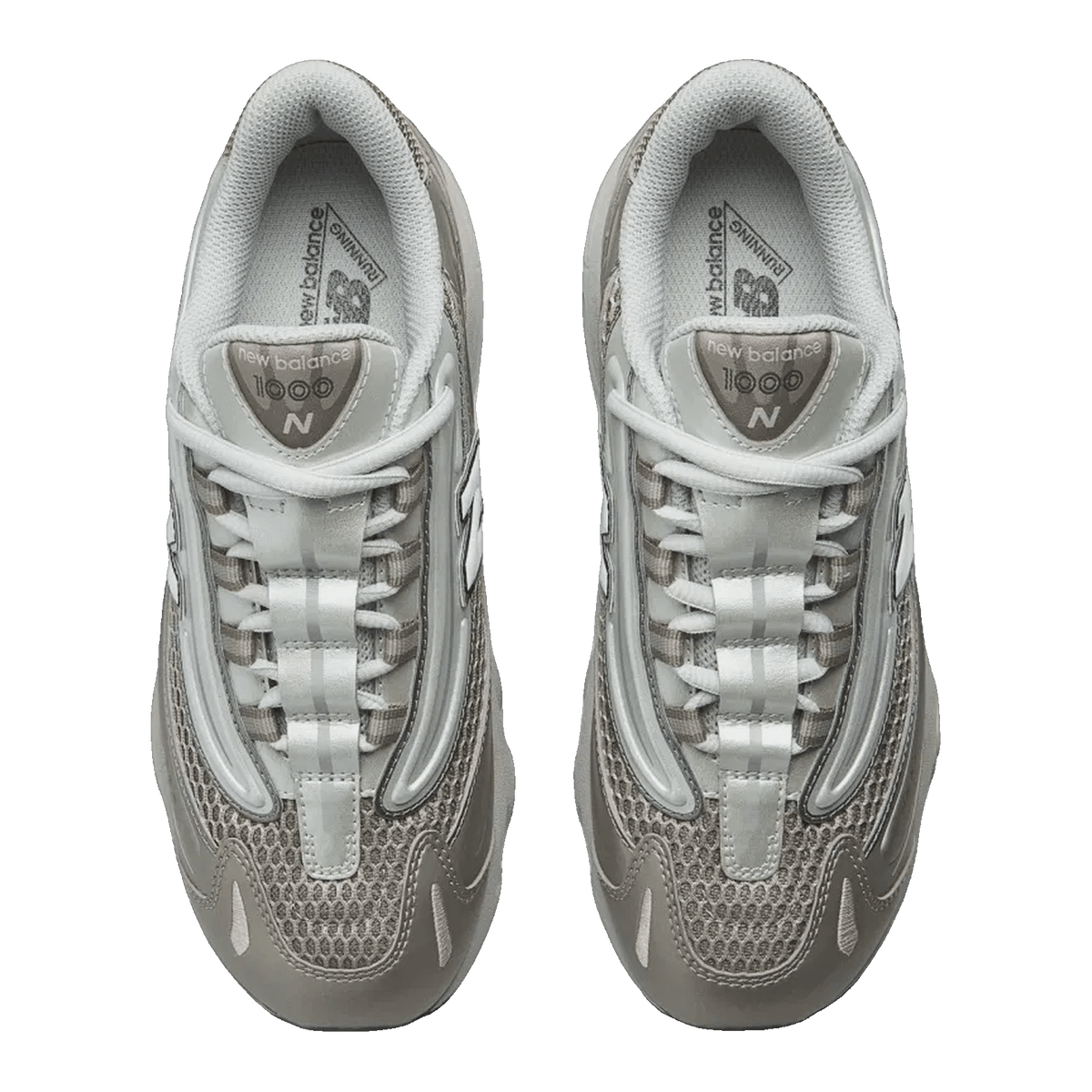 New Balance 1000 Arid Stone Light Silver Metallic (GS) Oben GC1000NK