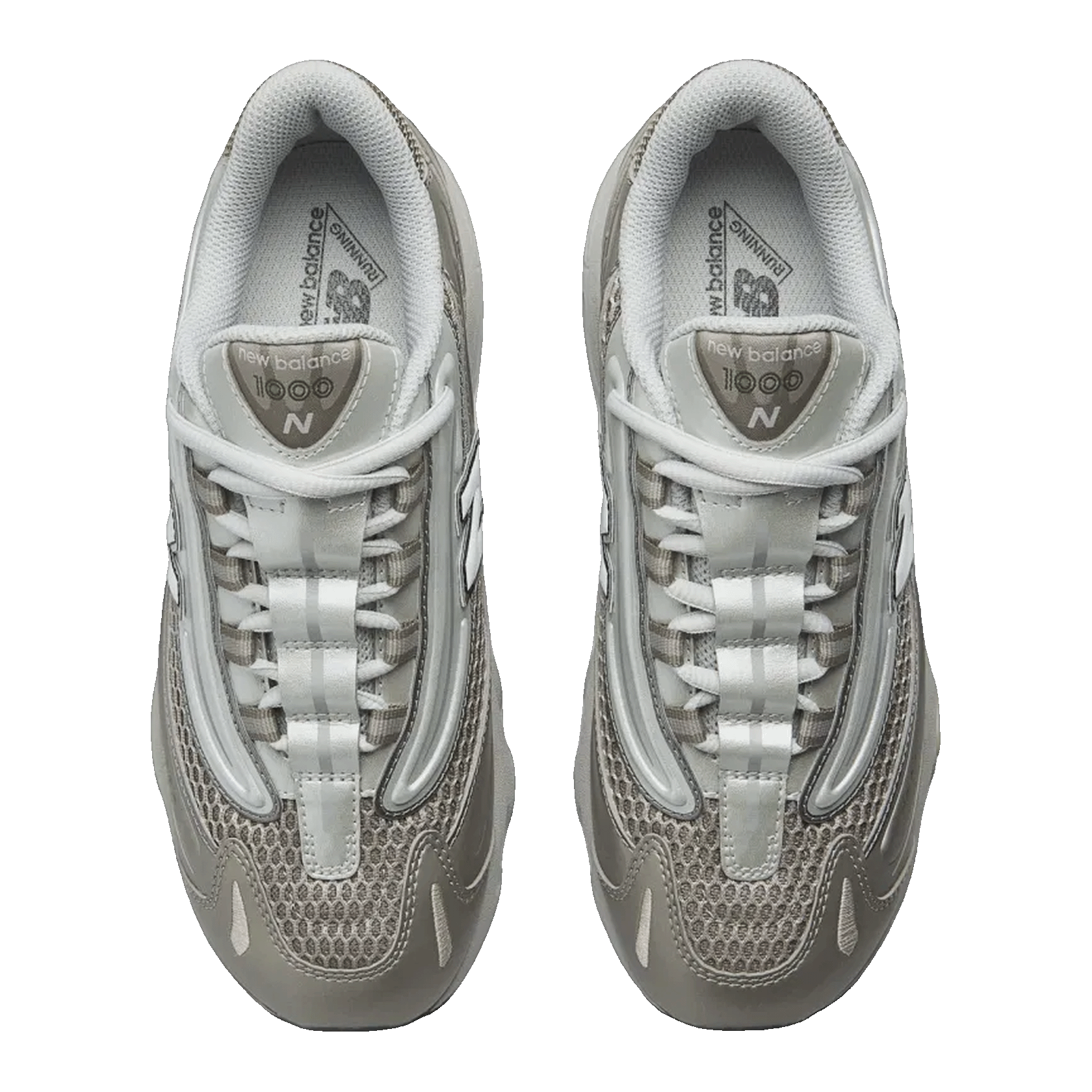 New Balance 1000 Arid Stone Light Silver Metallic (GS) Oben GC1000NK