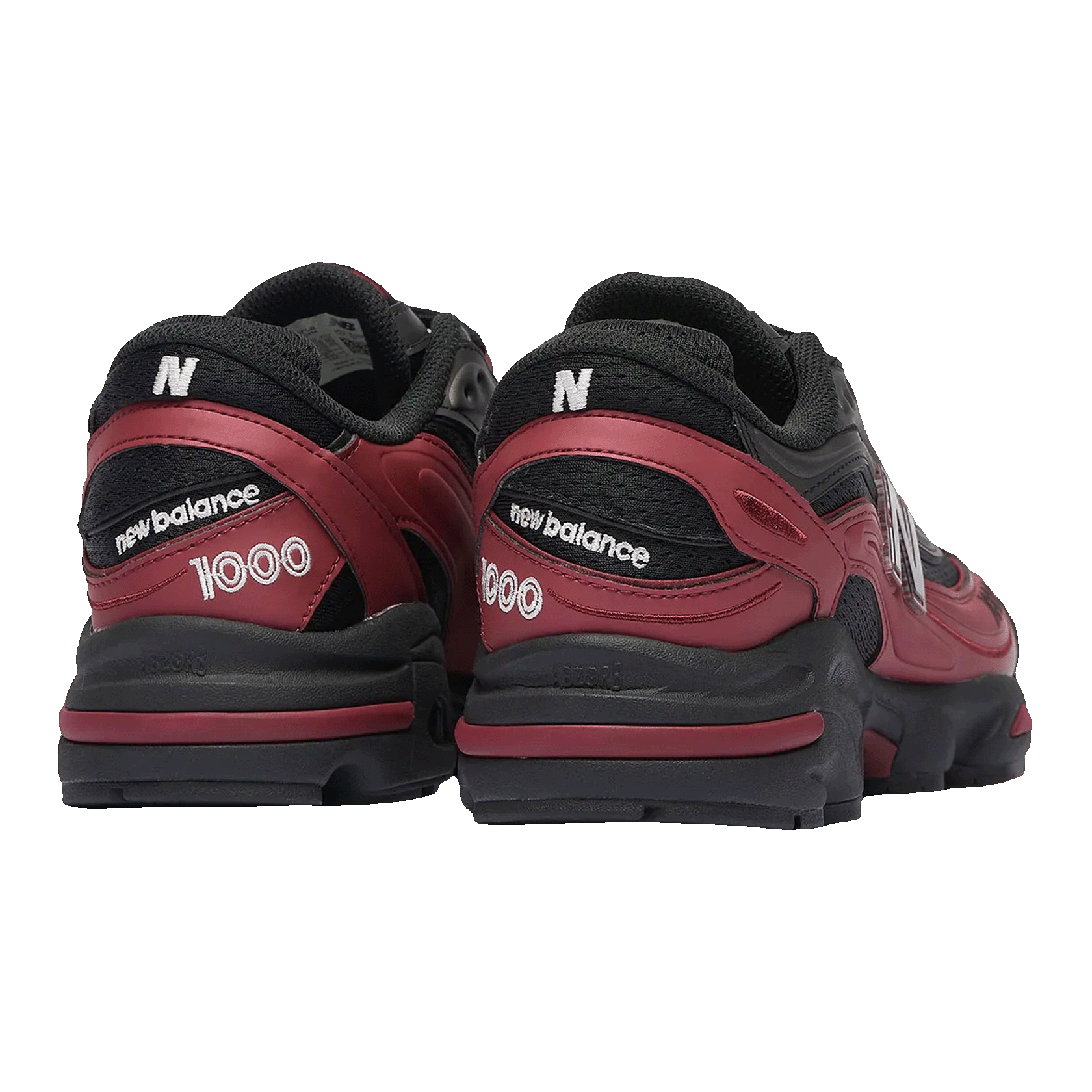 New Balance 1000 Black Burgundy Back M1000FLB