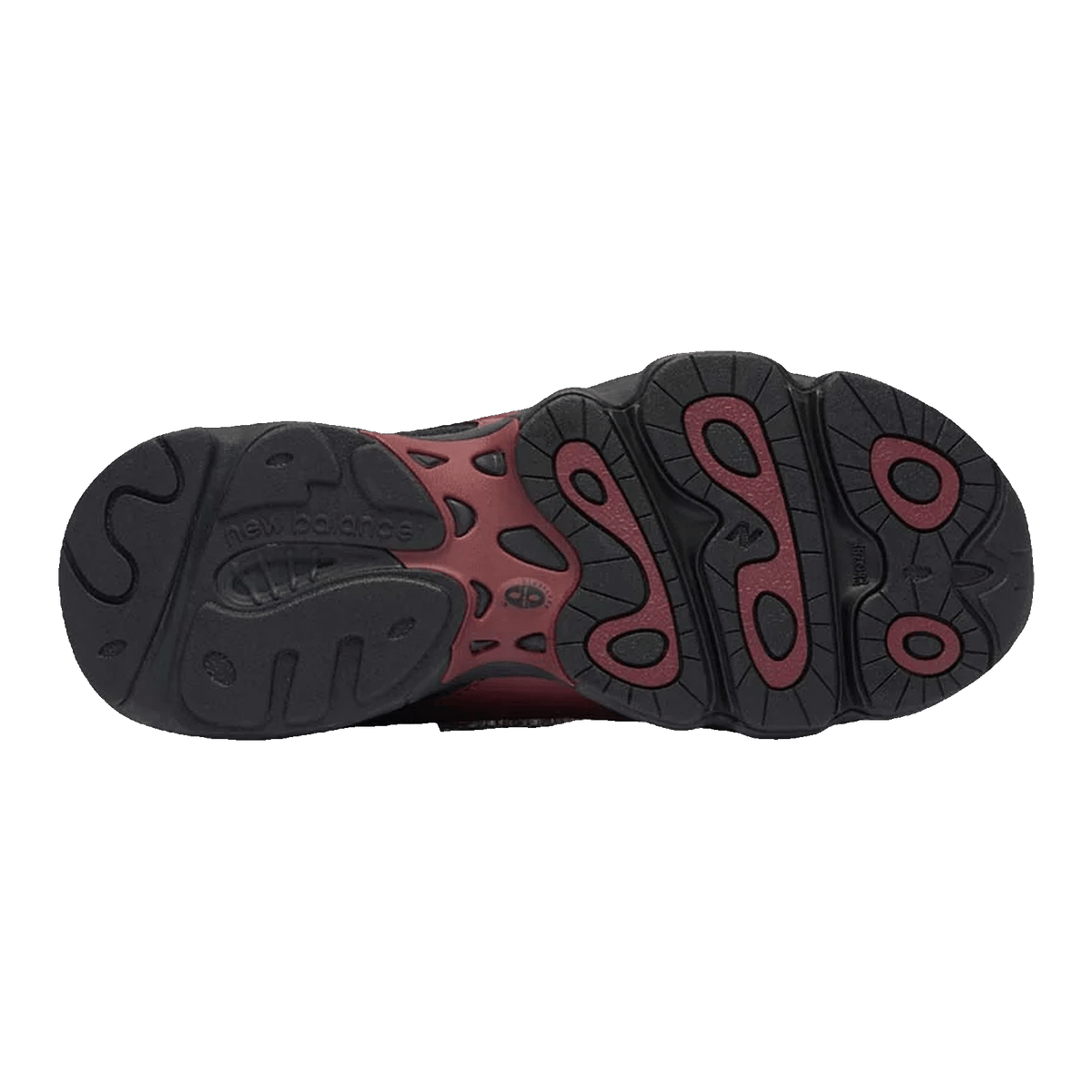 New Balance 1000 Black Burgundy (GS) Sohle GC1000FB