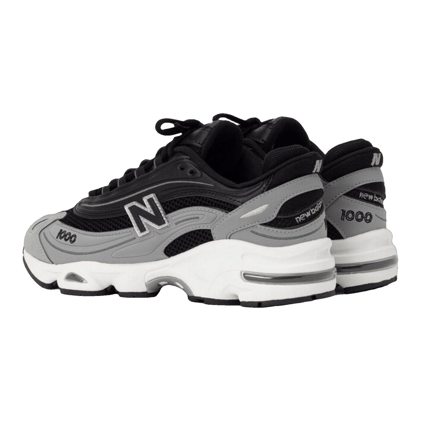 New Balance 1000 Black Grey Back M1000A