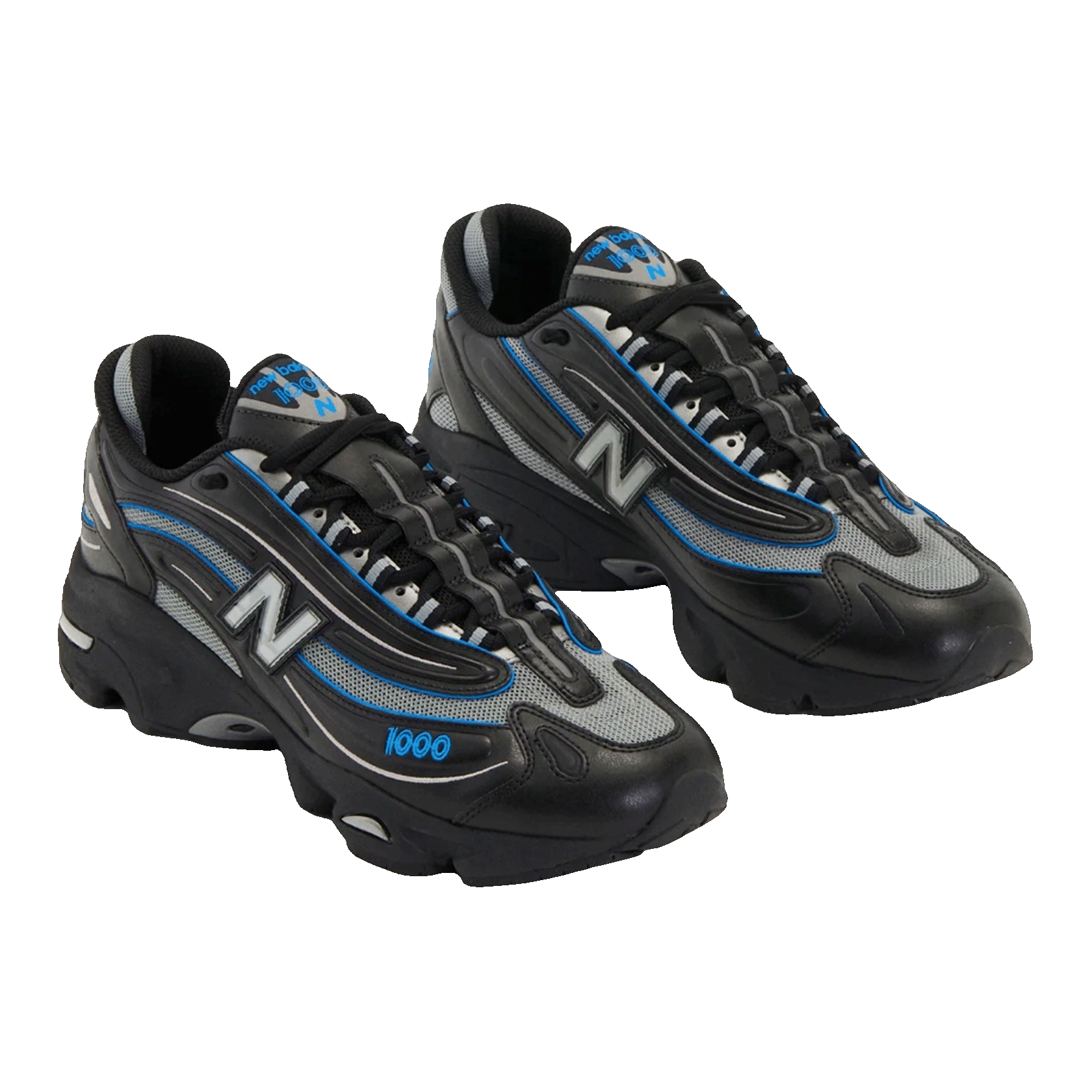 New Balance 1000 Black Grey Blue Side M1000ZDO