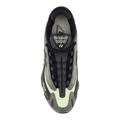 New Balance 1000 Black Metallic Dry Lime Oben U10008WZ