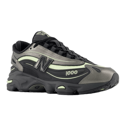 New Balance 1000 Black Metallic Dry Lime Side U10008WZ