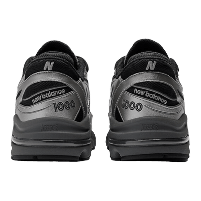 New Balance 1000 Black Silver Metallic Back M1000EGR