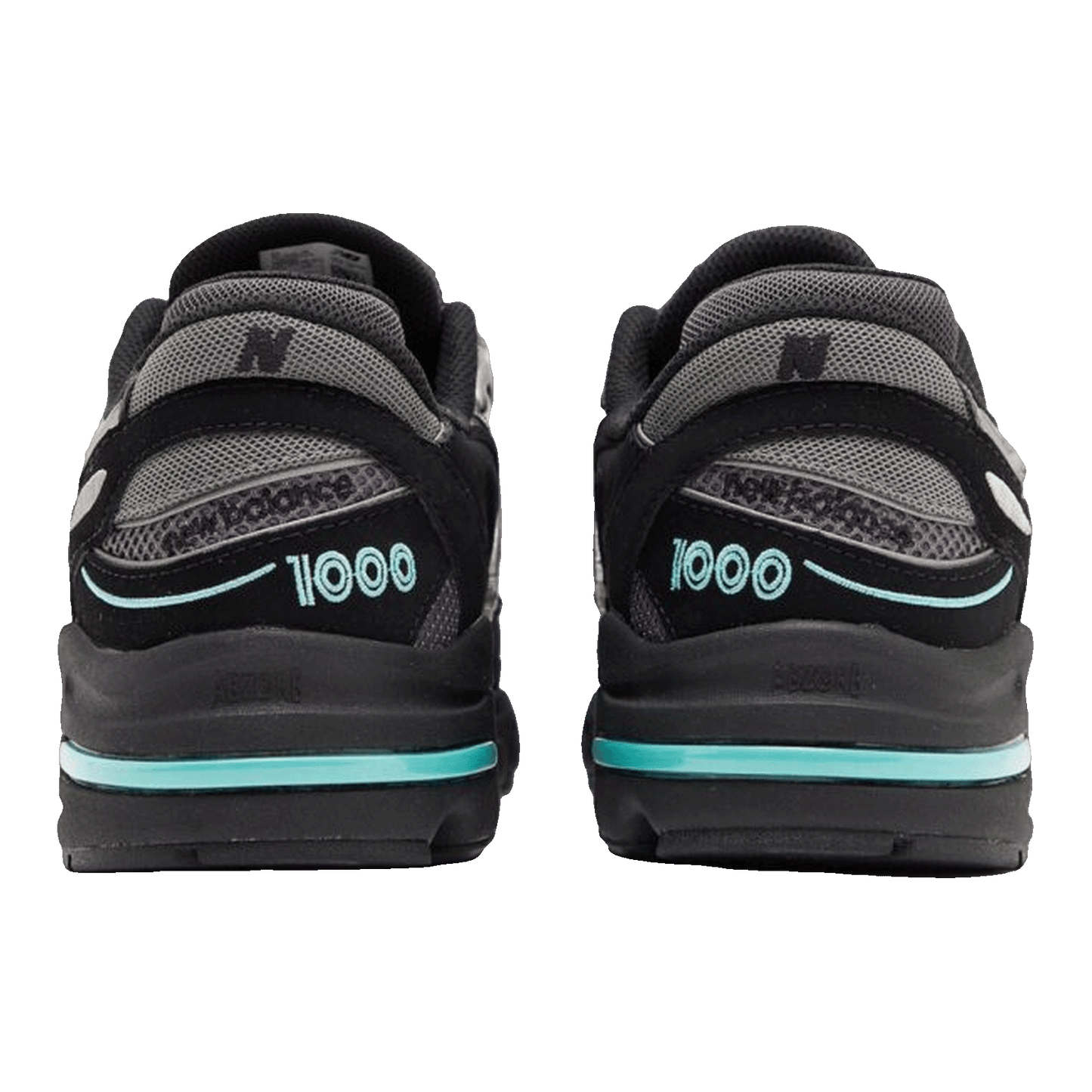 New Balance 1000 Black Teal Back M1000JR