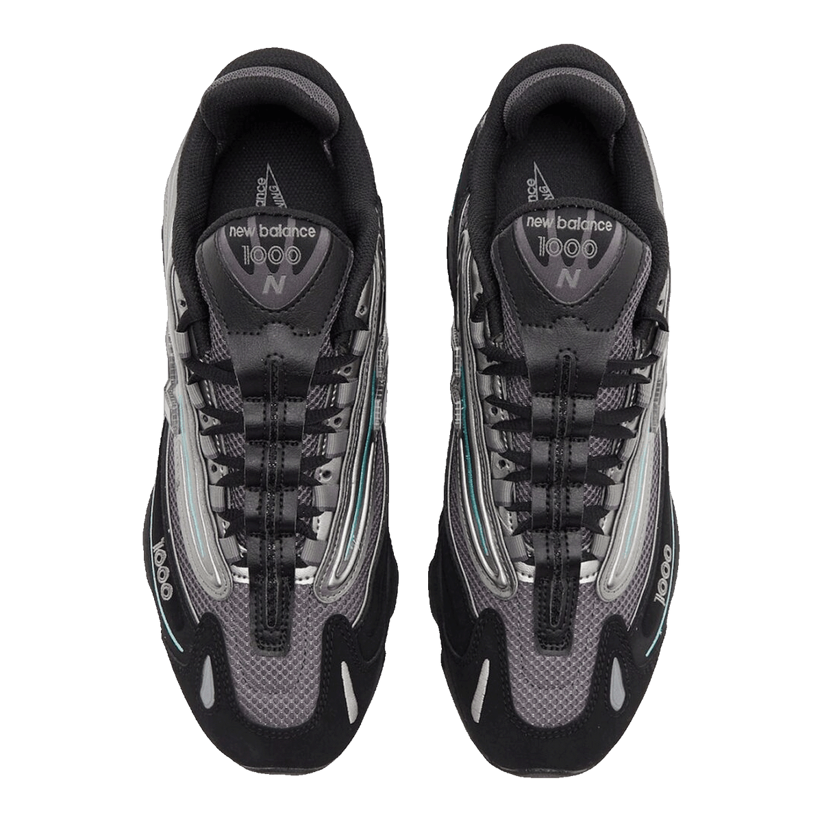 New Balance 1000 Black Teal Oben M1000JR