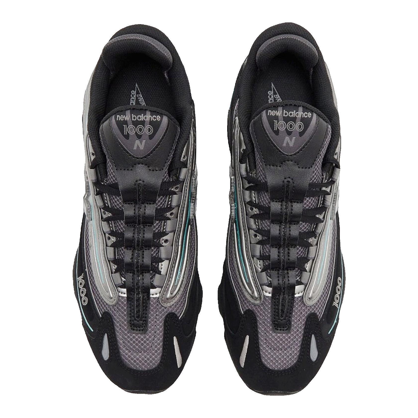 New Balance 1000 Black Teal Oben M1000JR