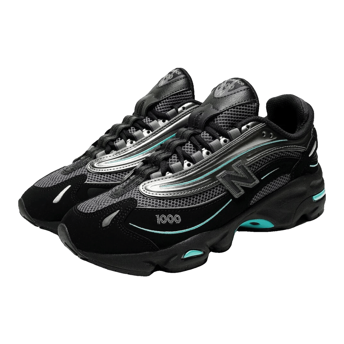 New Balance 1000 Black Teal Side M1000JR