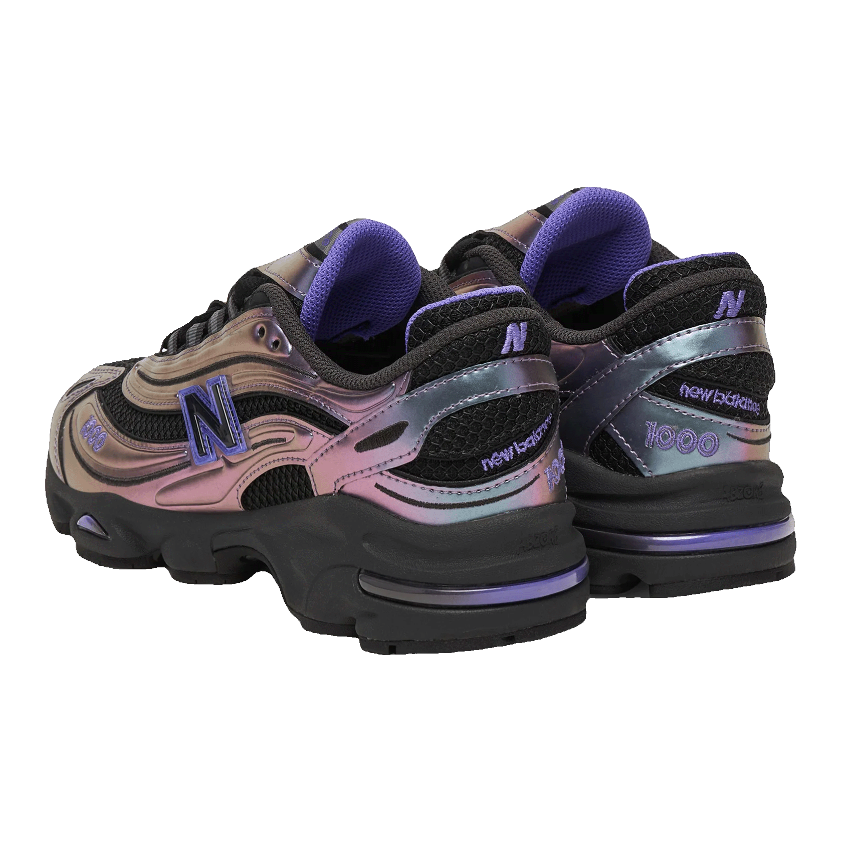 New Balance 1000 Faded Black Electric Indigo Back U10004WR
