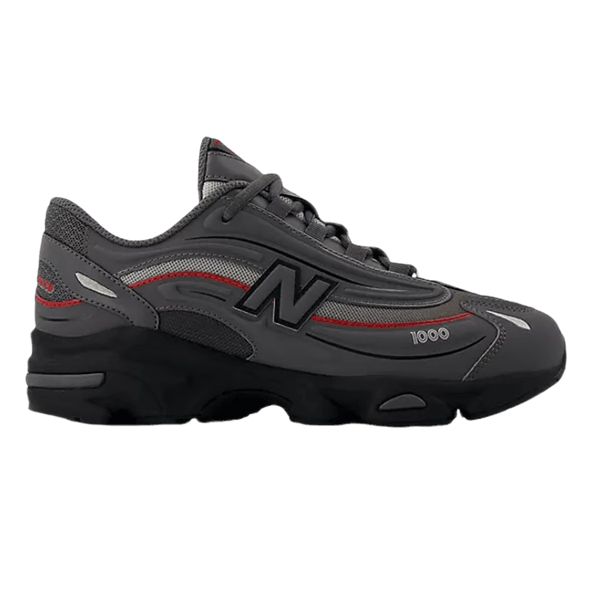 New Balance 1000 Grey Bright Red (GS) GC1000DB