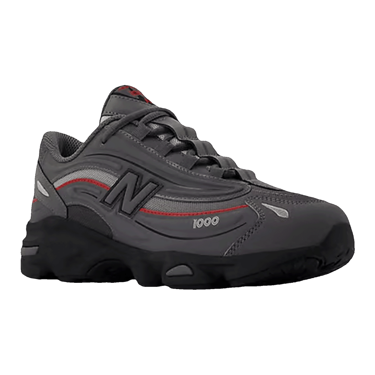New Balance 1000 Grey Bright Red (GS) Side GC1000DB