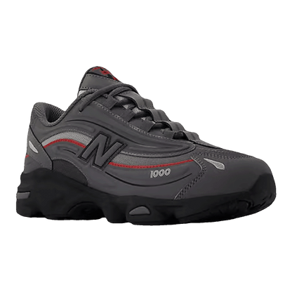 New Balance 1000 Grey Bright Red (GS) Side GC1000DB