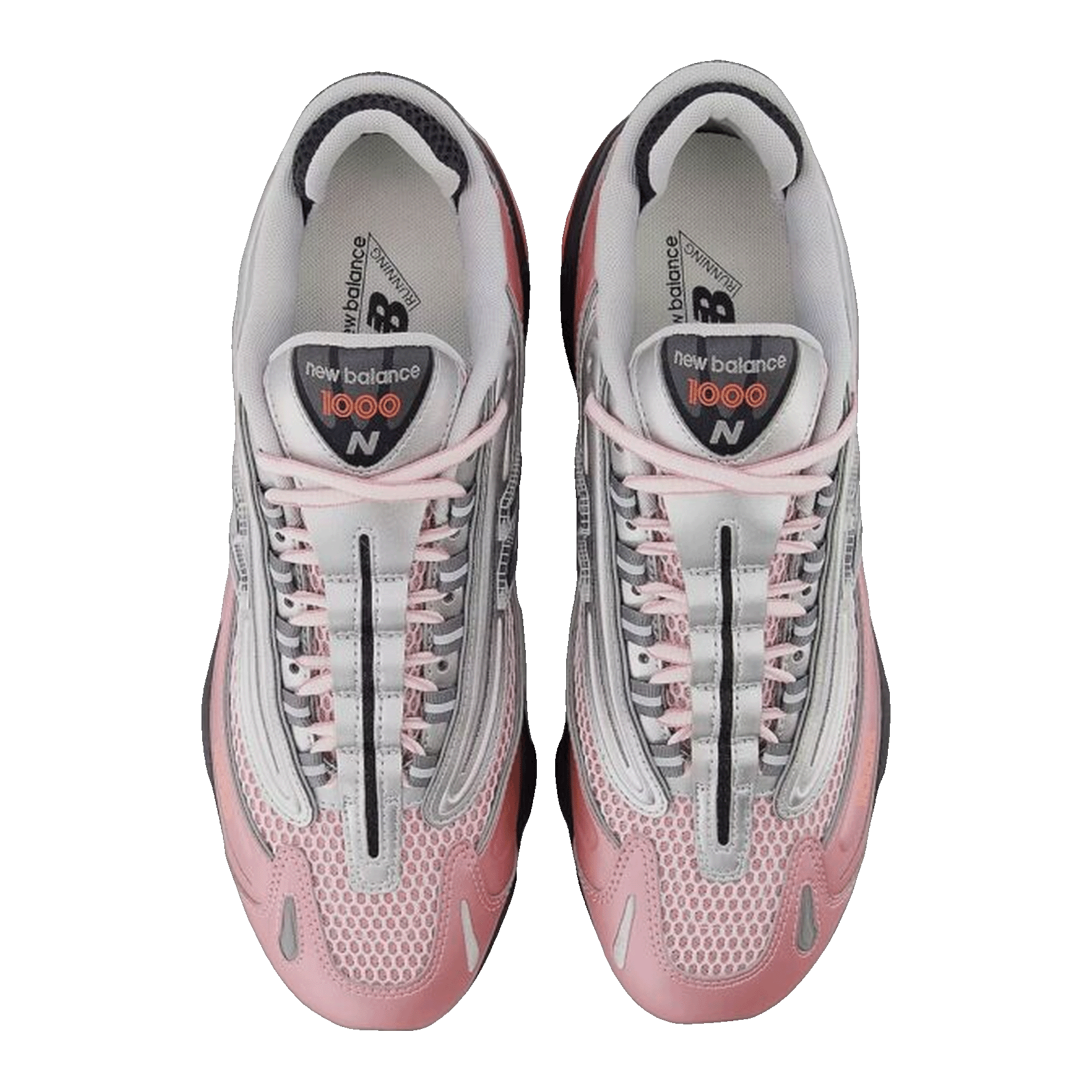 New Balance 1000 Pink Taffy Silver Metallic Urgent Red (GS) Oben GC1000U