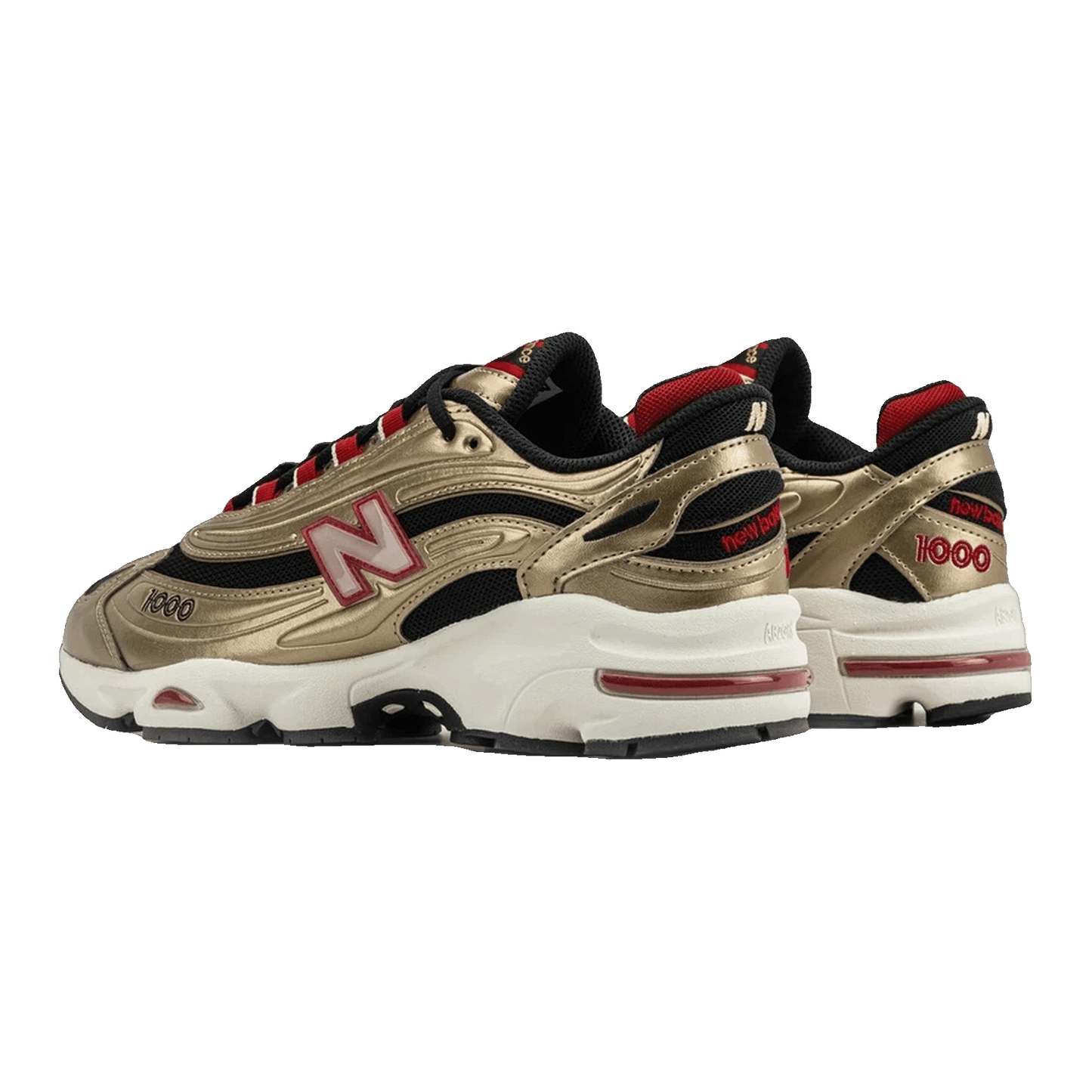 New Balance 1000 Shoe Palace Exclusive Gold Black Back M1000SPL