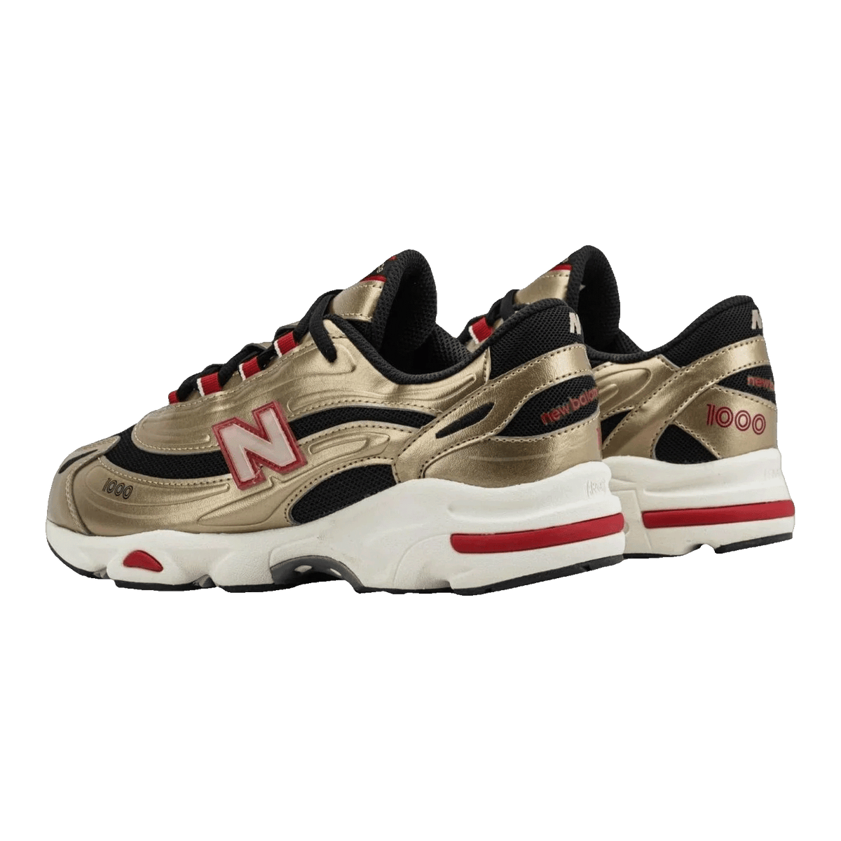 New Balance 1000 Shoe Palace Exclusive Gold Black (GS) Back GC1000PL