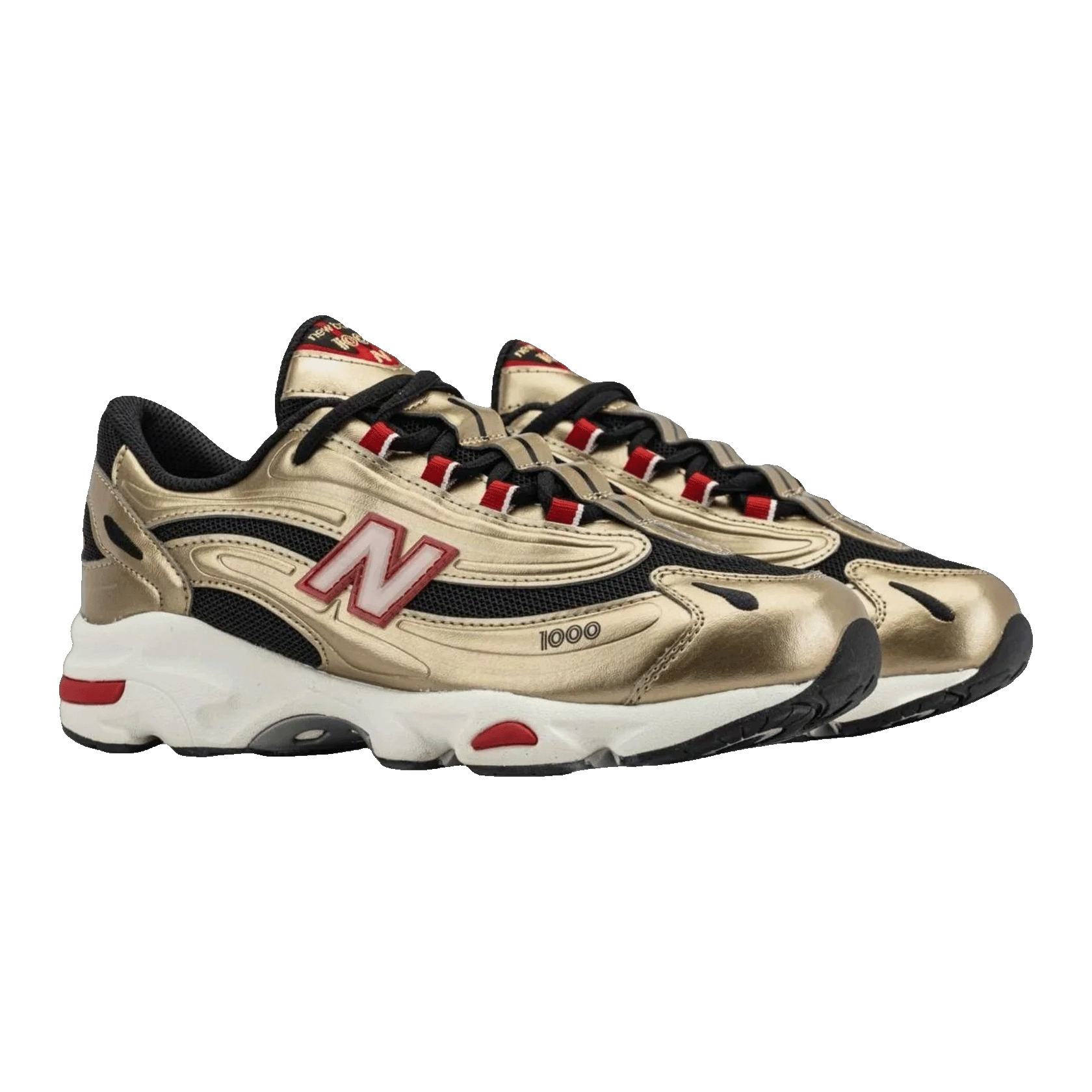 New Balance 1000 Shoe Palace Exclusive Gold Black (GS) Side GC1000PL