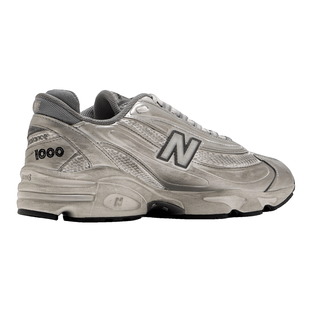 New Balance 1000 Silver Metallic Distressed Back M1000G