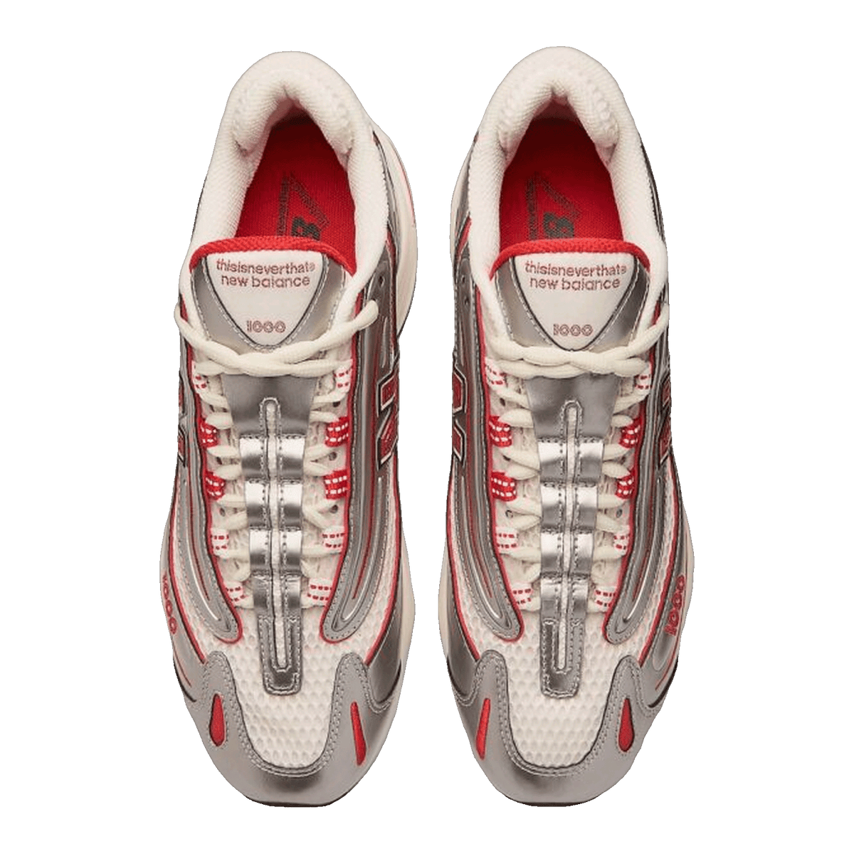 New Balance 1000 thisisneverthat Metallic Silver Red Oben M1000TI