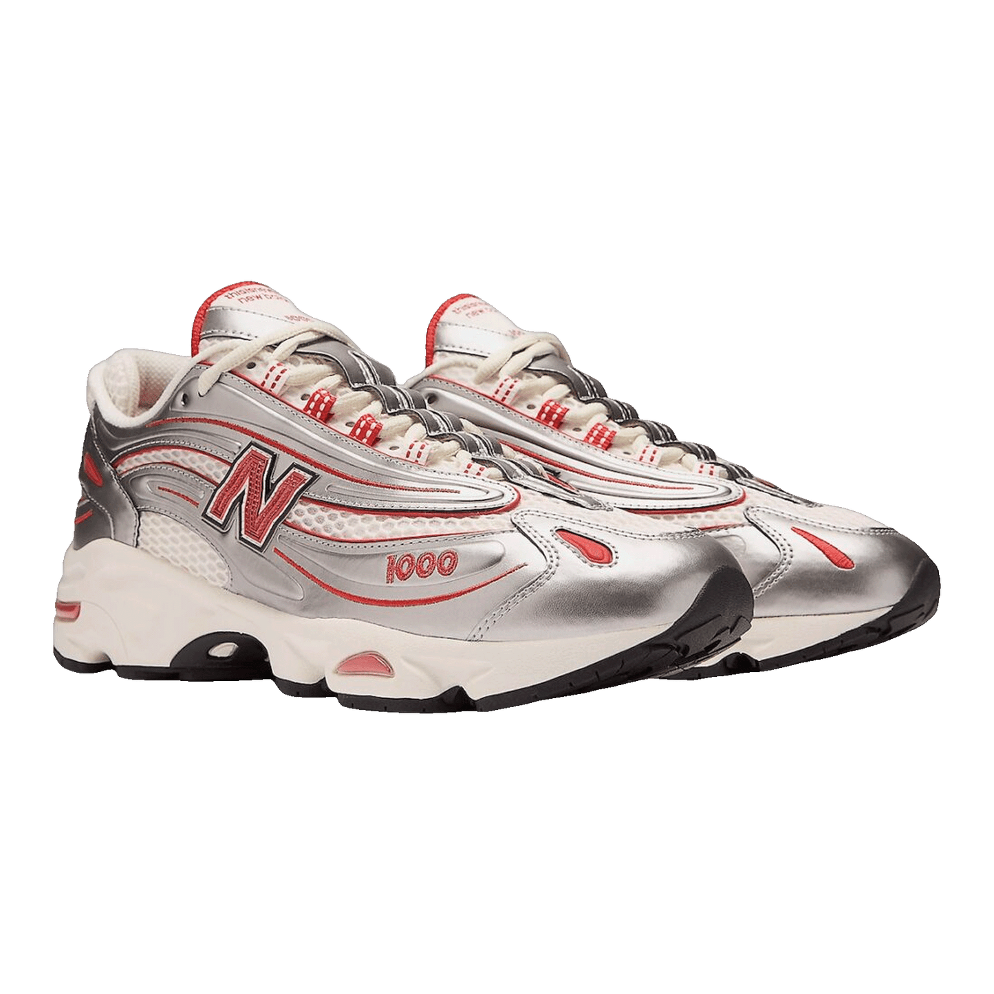 New Balance 1000 thisisneverthat Metallic Silver Red Side M1000TI