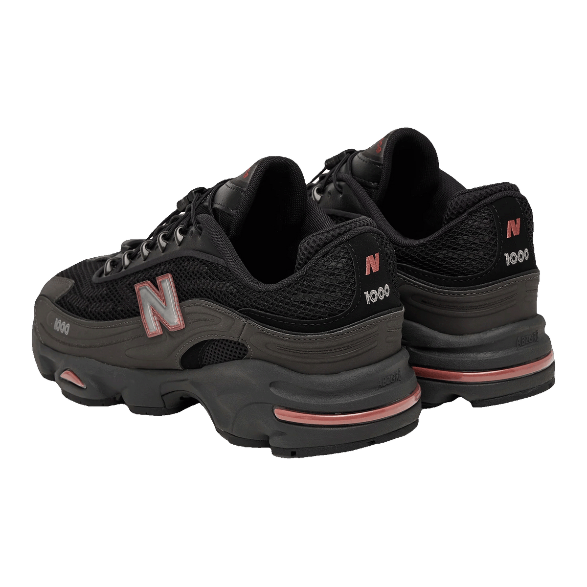 New Balance 1000G Black Metallic Red Rock Back U100010A