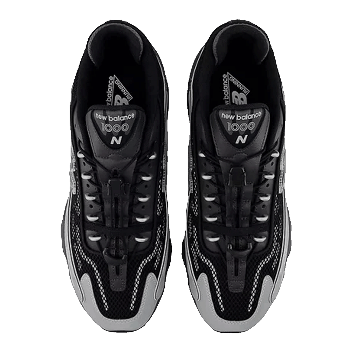 New Balance 1000G Silver Metallic Black Oben U1000432