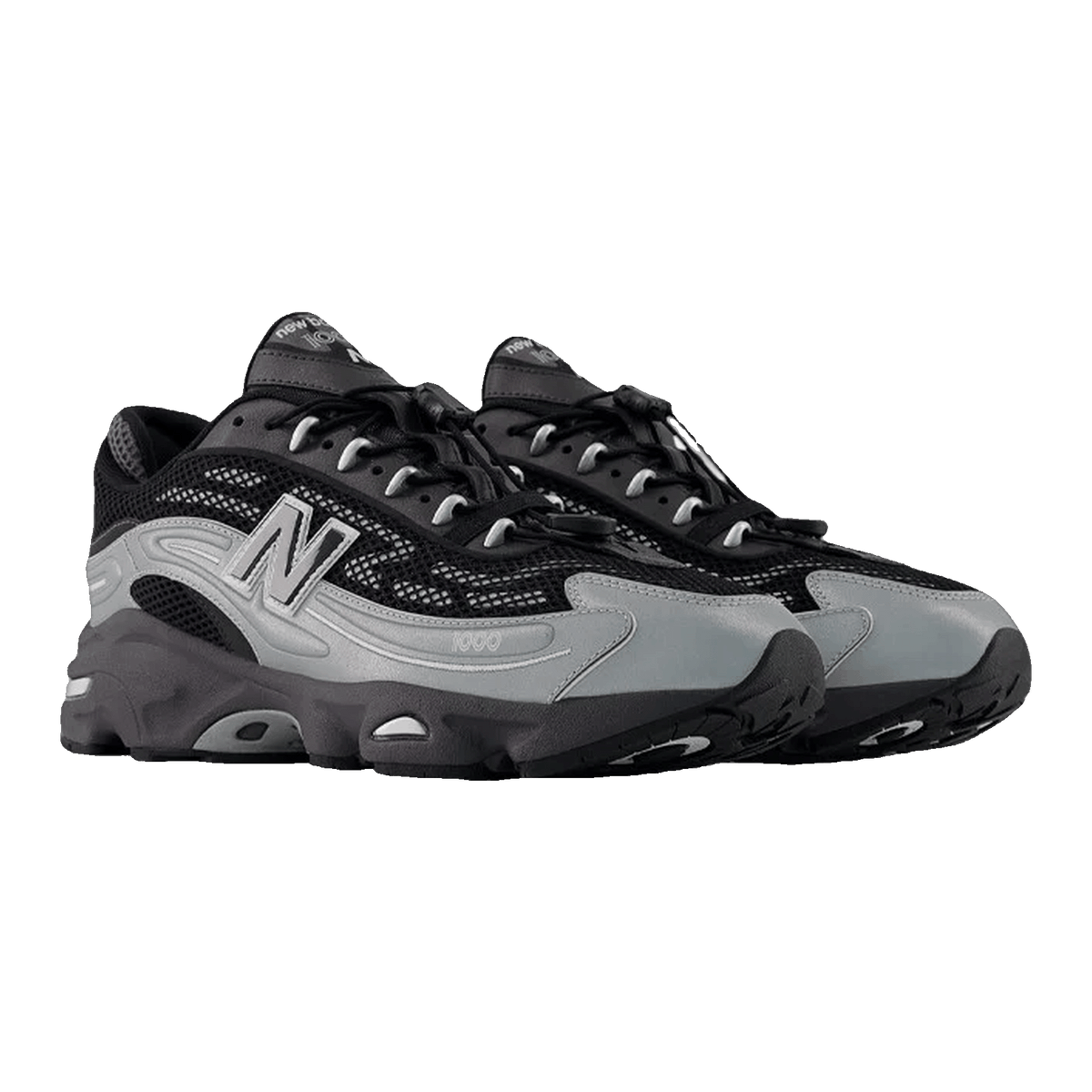 New Balance 1000G Silver Metallic Black Side U1000432