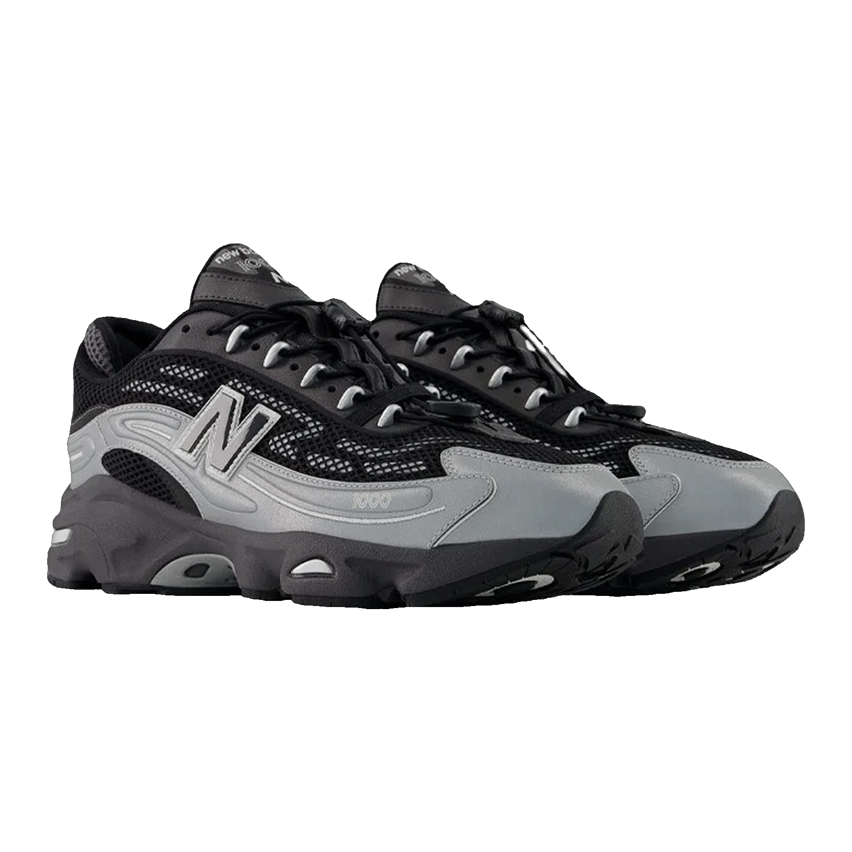 New Balance 1000G Silver Metallic Black Side U1000432