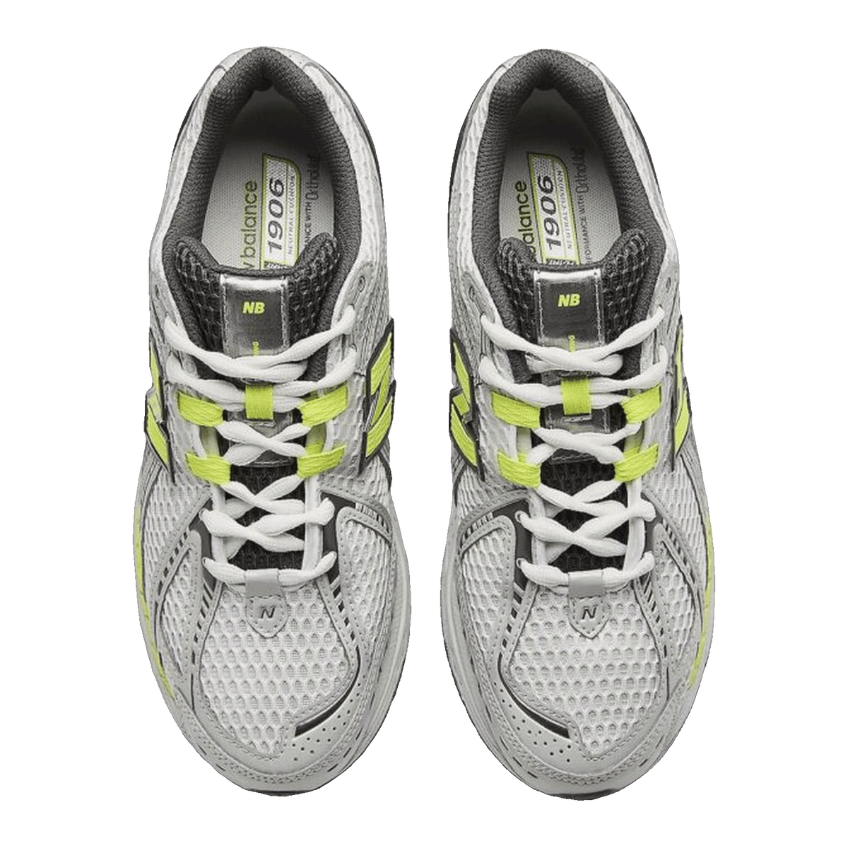 New Balance 1906R Light Silver Metallic Alkaline Green Oben U190652H