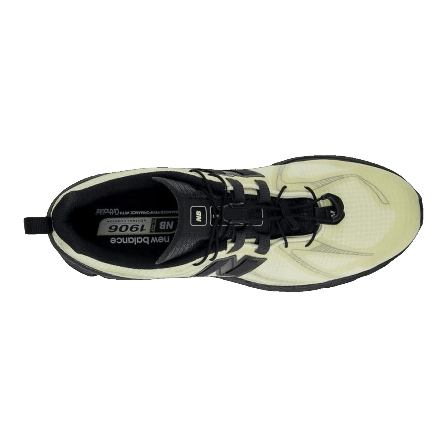 New Balance 1906R Pistachio Butter Black Oben M1906RNP