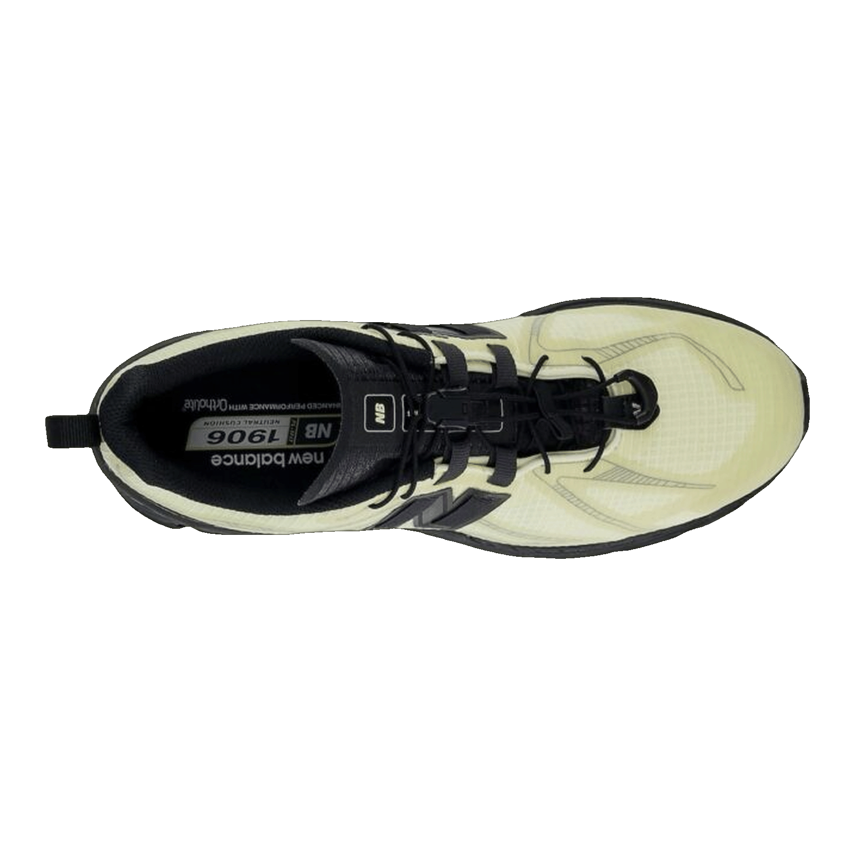 New Balance 1906R Pistachio Butter Black Oben M1906RNP