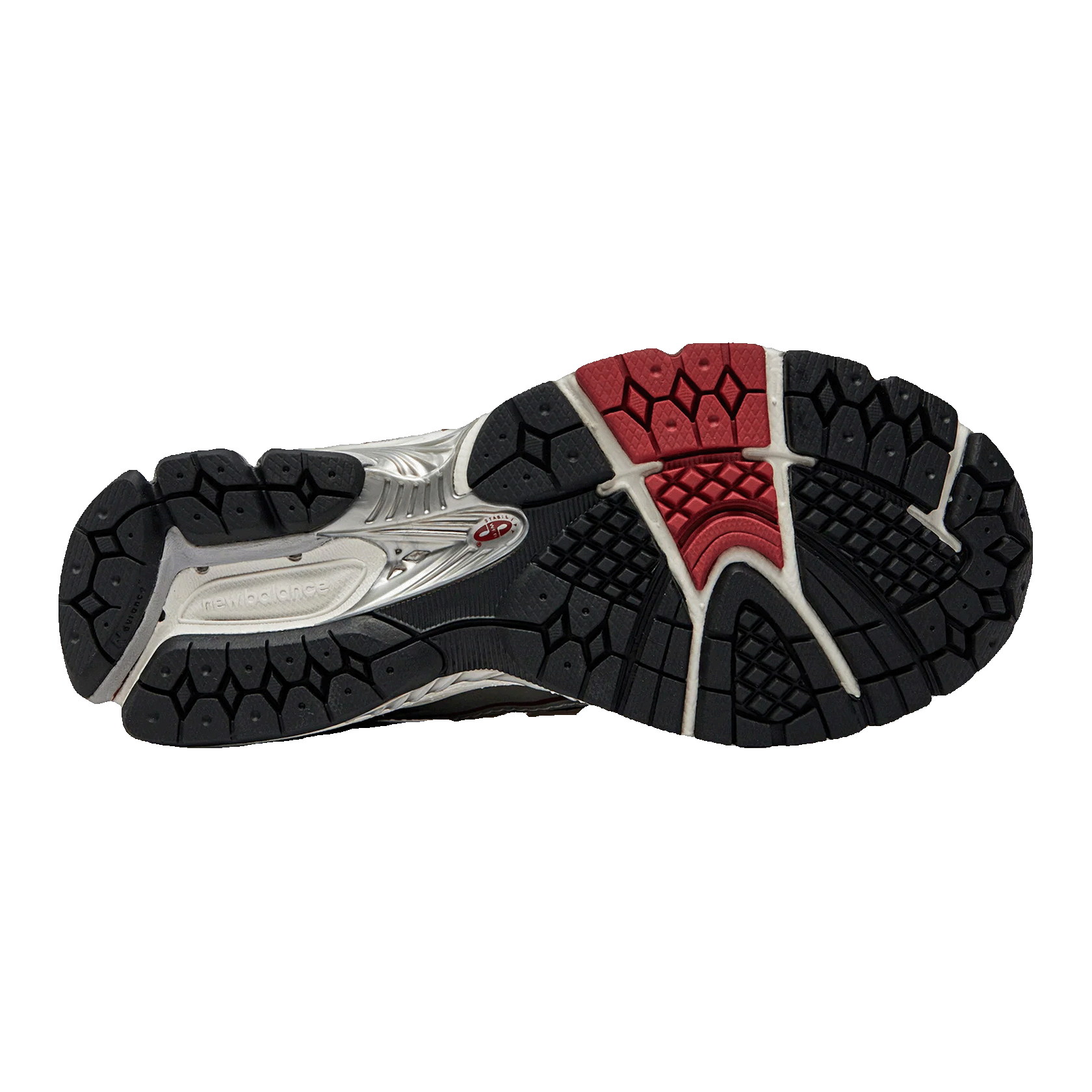 New Balance 1906R Silver Classic Crimson Sohle M1906REA