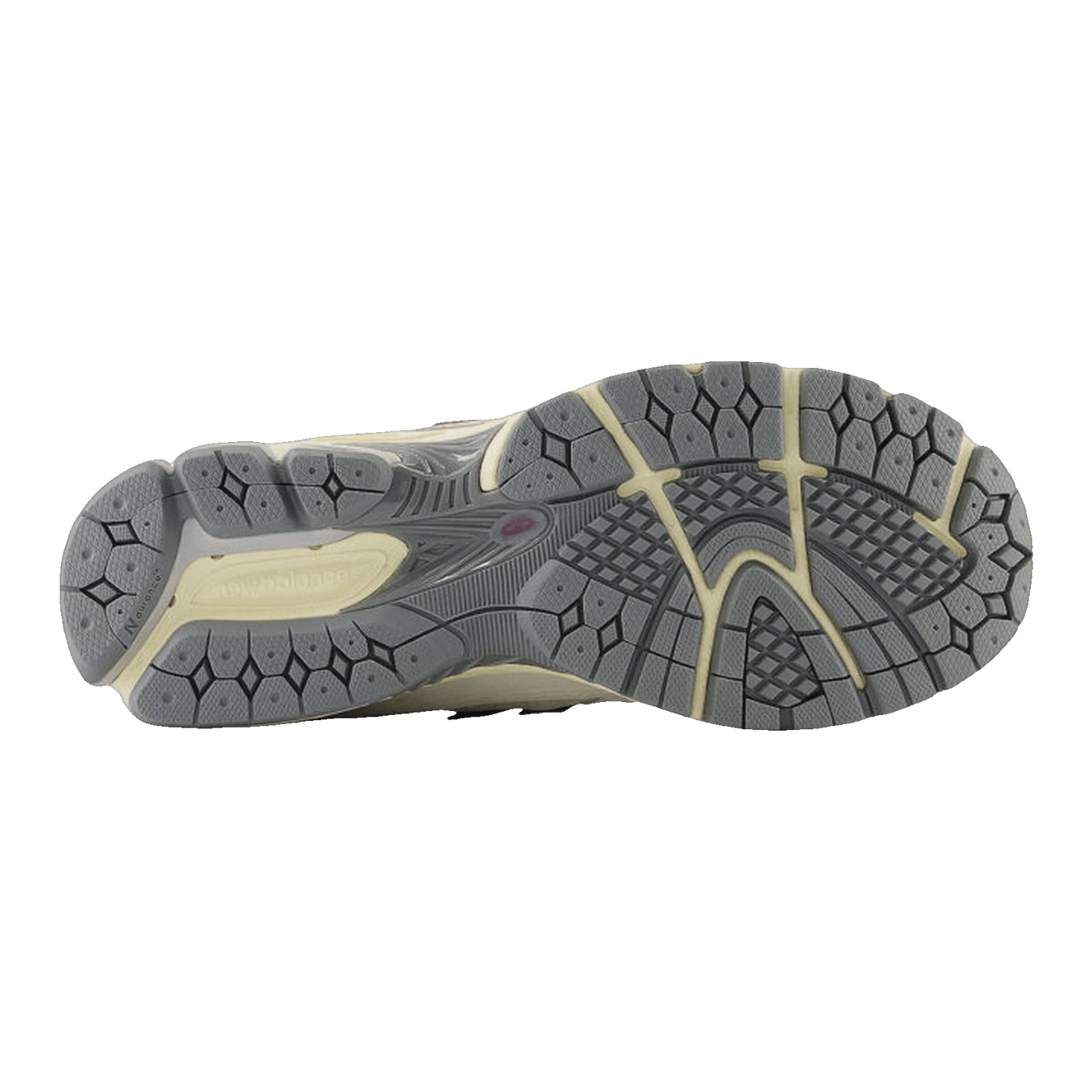 New Balance 1906R White Burgundy Sohle