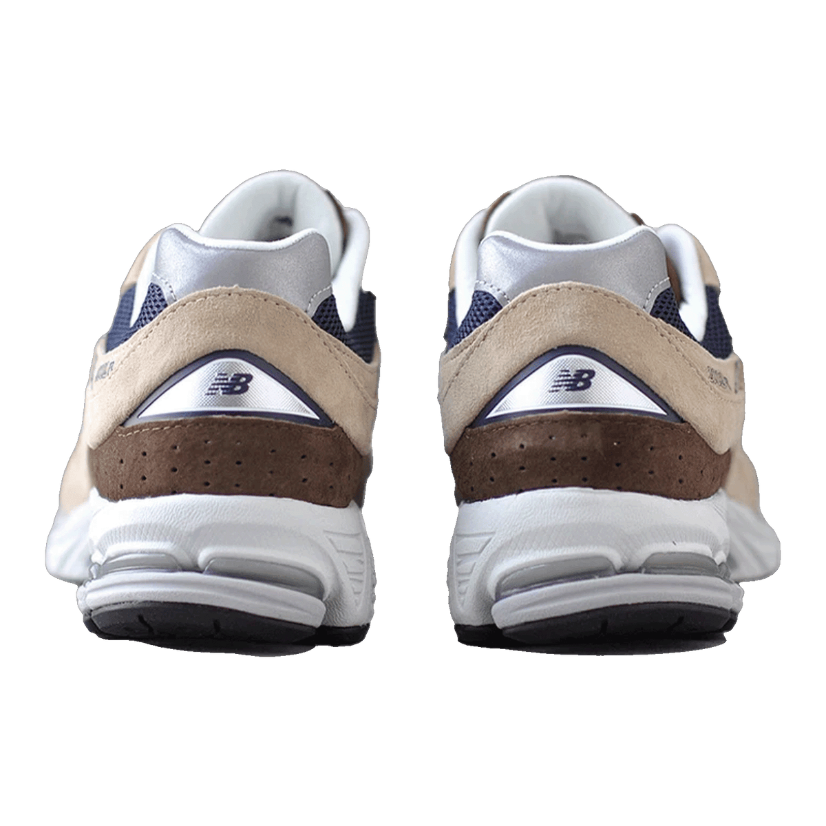 New Balance 2002R Beige Navy Blue Back ML2002R5