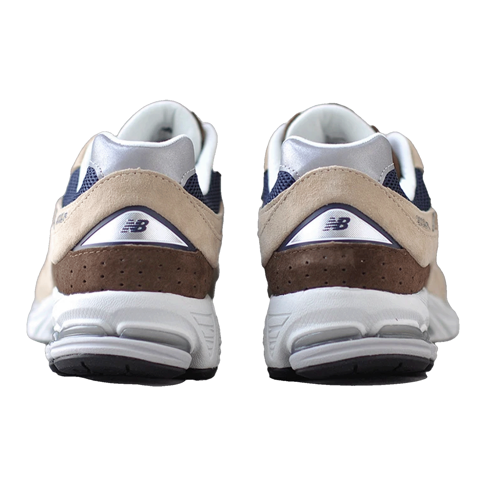 New Balance 2002R Beige Navy Blue Back ML2002R5